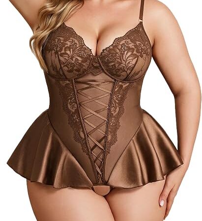 Body de Encaje Avidlove Plus Size